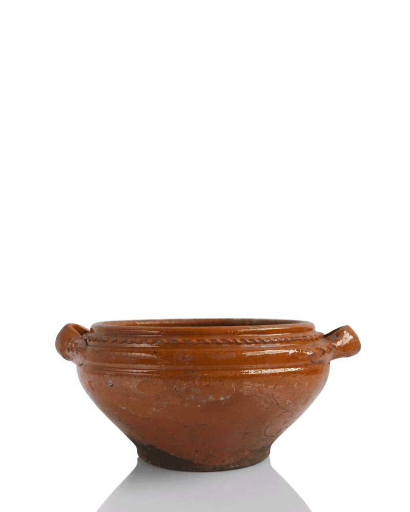 ANTIQUE ROMANIAN TERRACOTTA BOWL