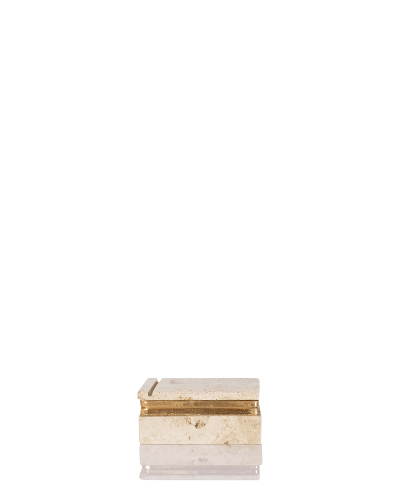 1970s CERRI NESTORE TRAVERTINE BOX II