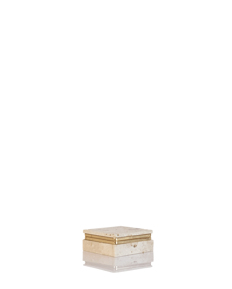 1970s CERRI NESTORE TRAVERTINE BOX II