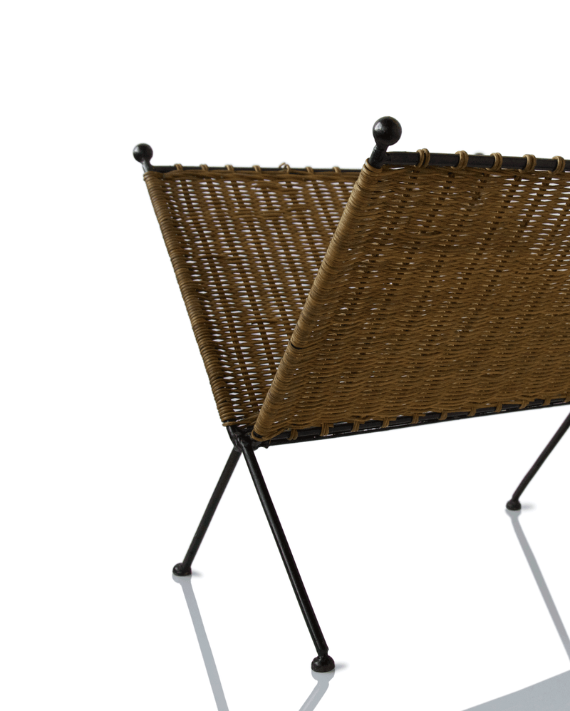 RATTAN MAGAZINE RACK