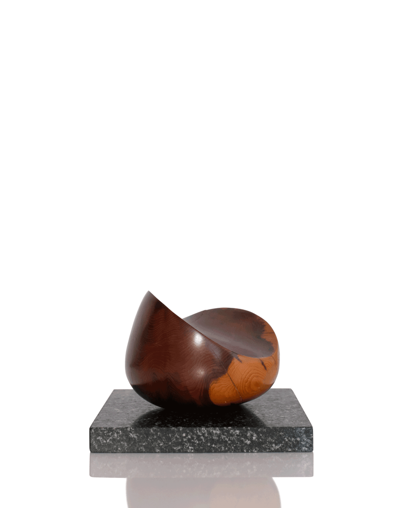 1960s TEAK & MARBLE SCULPTURE