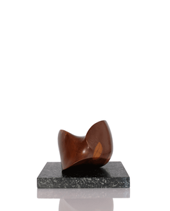 1960s TEAK & MARBLE SCULPTURE