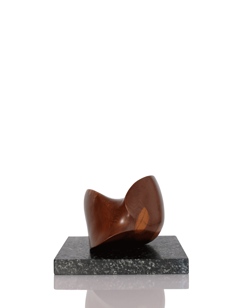 1960s TEAK & MARBLE SCULPTURE