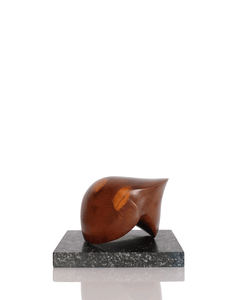 1960s TEAK & MARBLE SCULPTURE