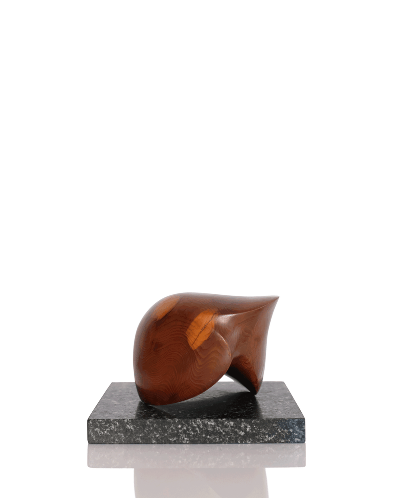 1960s TEAK & MARBLE SCULPTURE