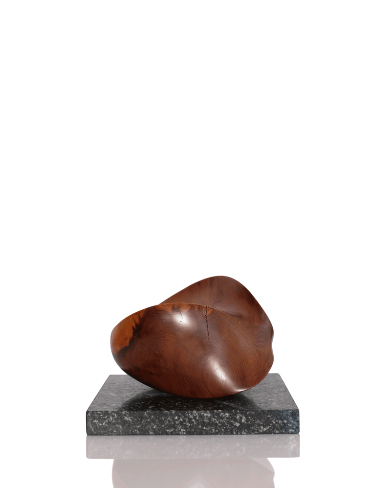 1960s TEAK & MARBLE SCULPTURE