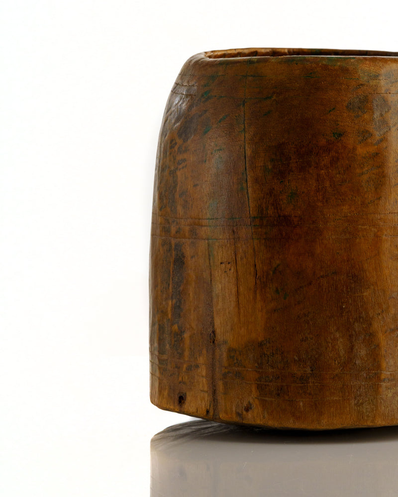 INDIAN TEAK VASE